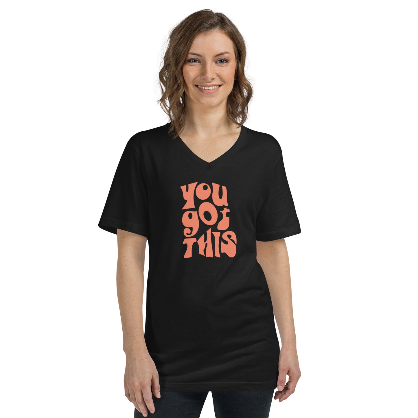Baachu Quote Unisex Short Sleeve V-Neck T-Shirt