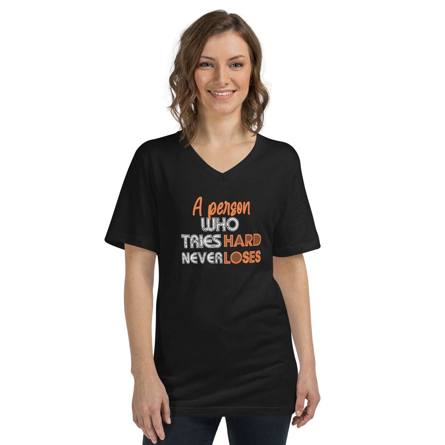 Baachu Quote Unisex Short Sleeve V-Neck T-Shirt