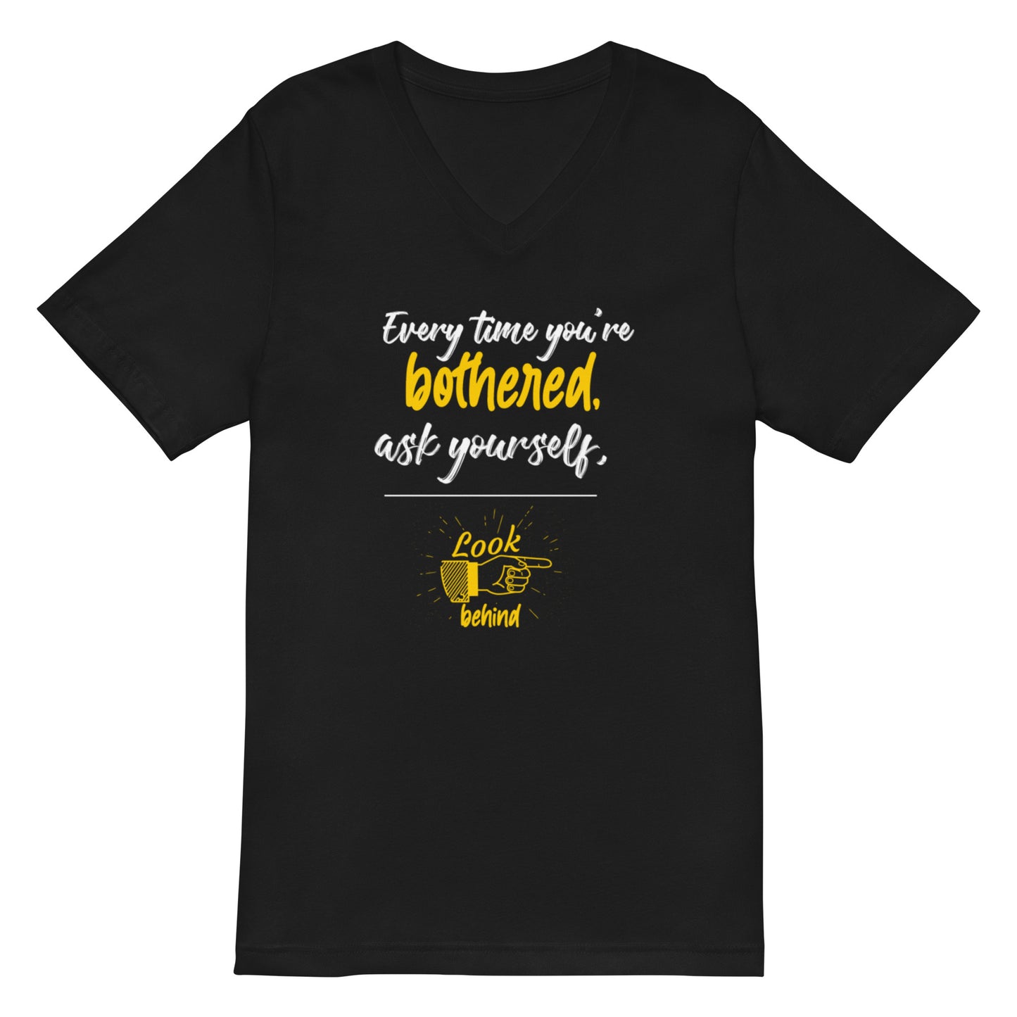 Baachu Quote Unisex Short Sleeve V-Neck T-Shirt