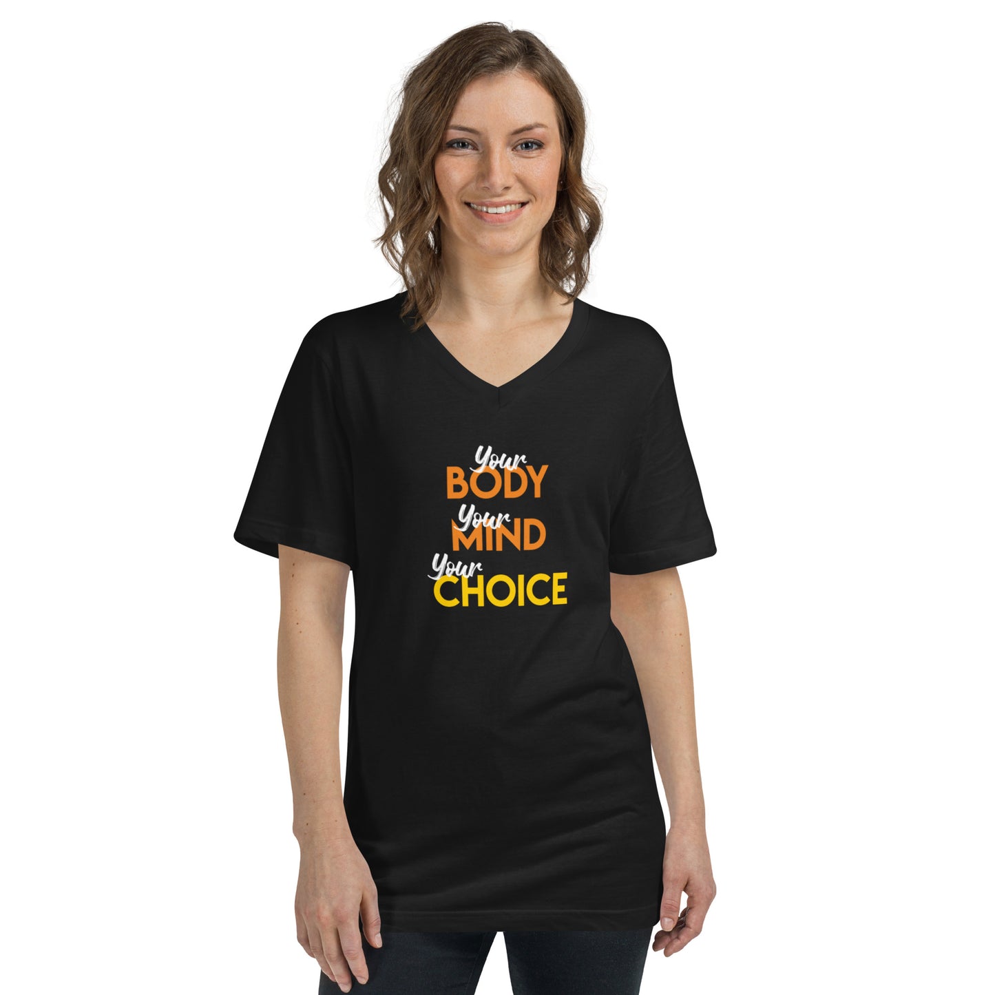Baachu Unisex Short Sleeve V-Neck T-Shirt