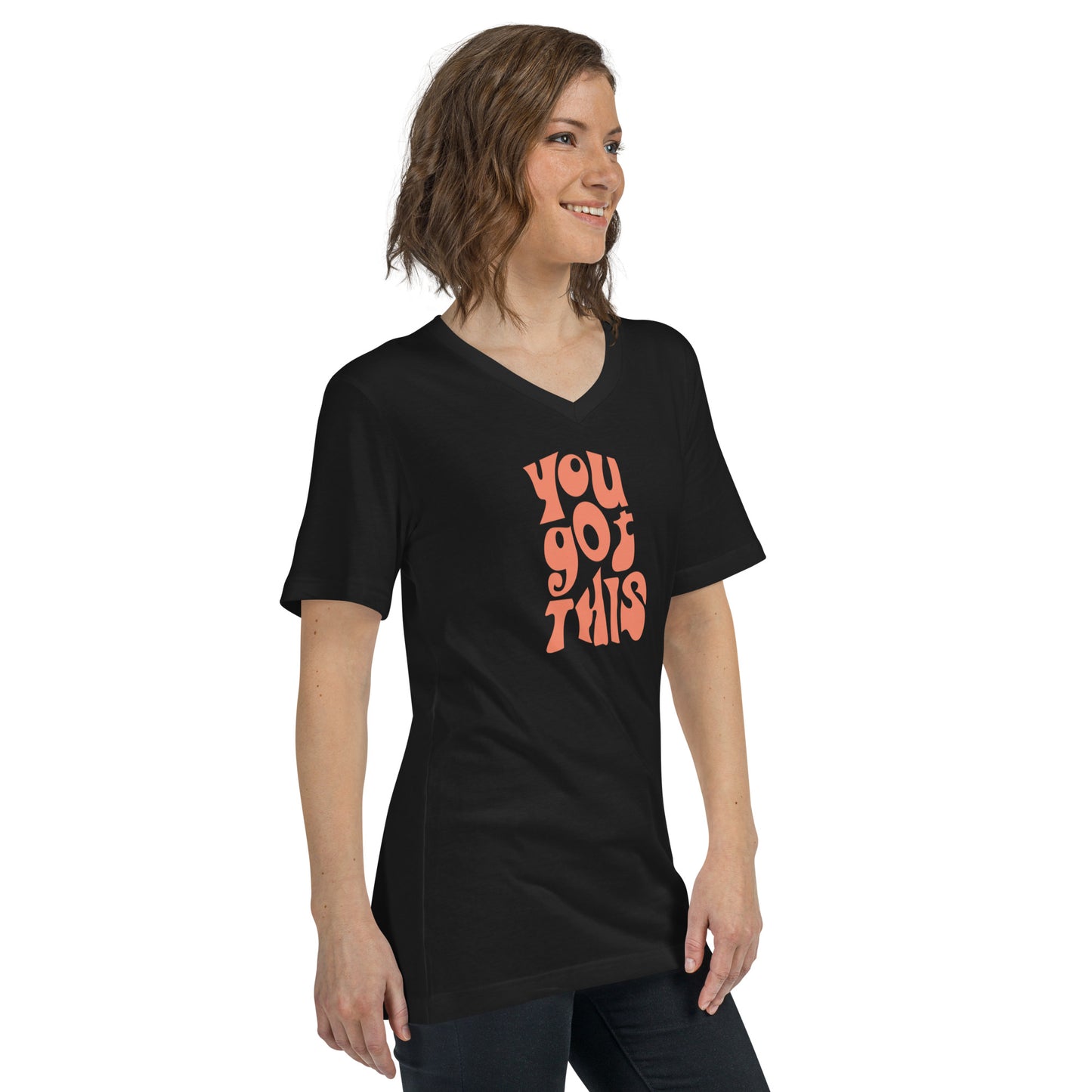 Baachu Quote Unisex Short Sleeve V-Neck T-Shirt