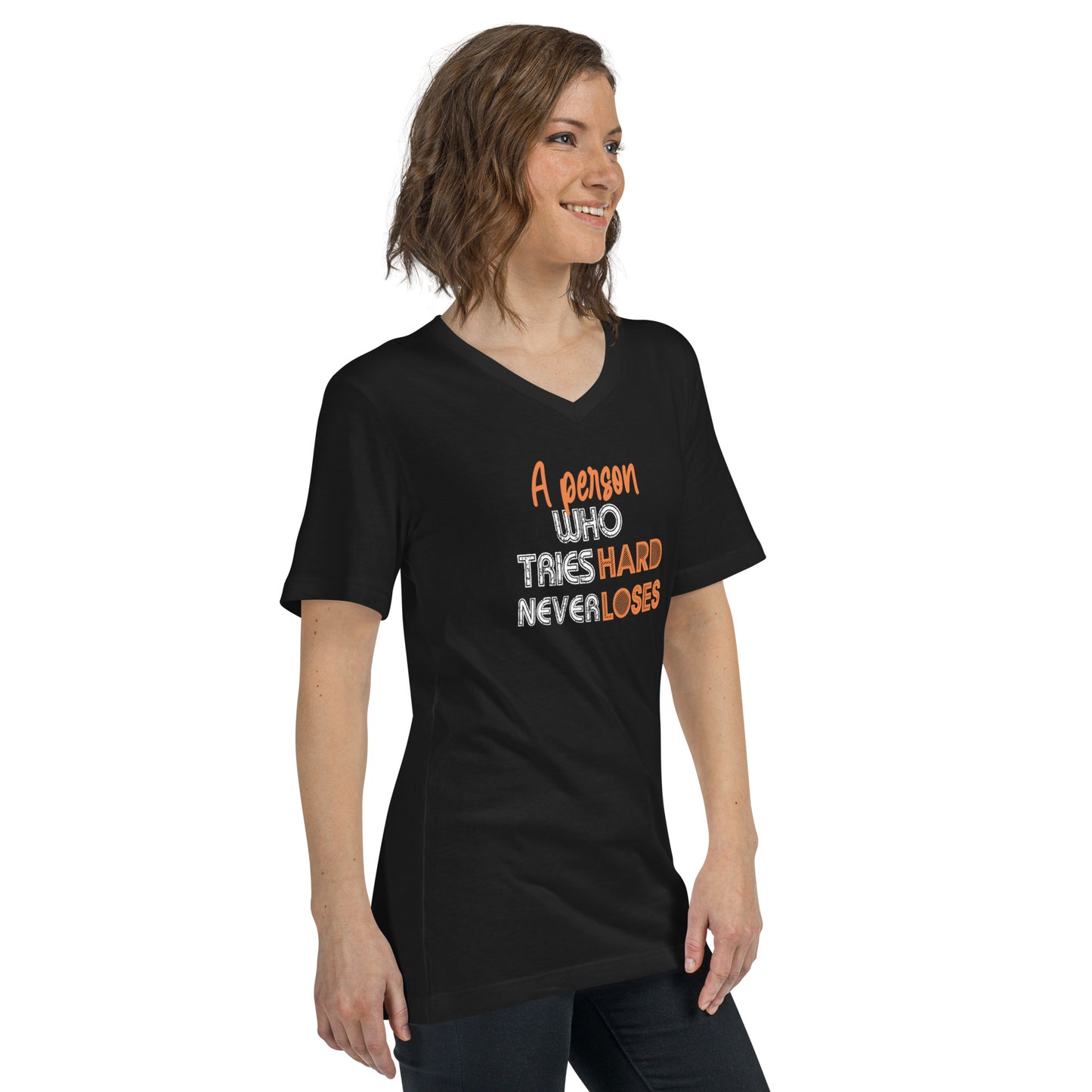 Baachu Quote Unisex Short Sleeve V-Neck T-Shirt