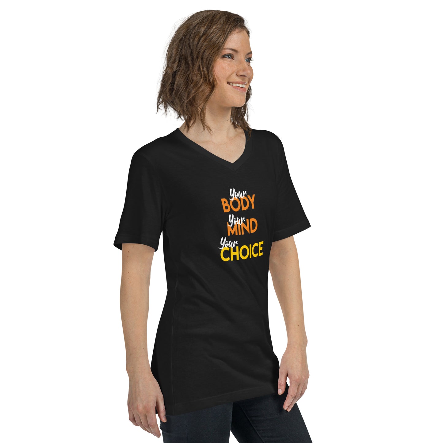 Baachu Unisex Short Sleeve V-Neck T-Shirt