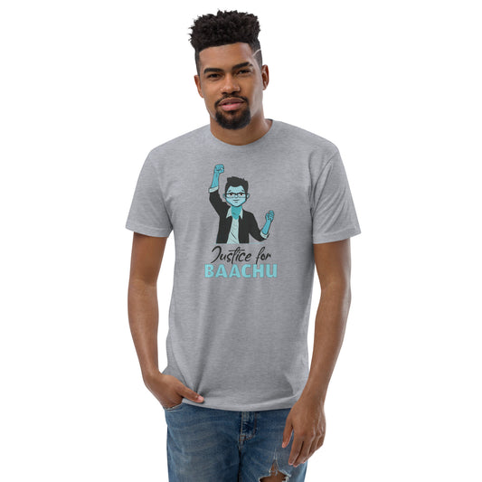 Justice for Baachu - White or Grey Short Sleeve T-shirt