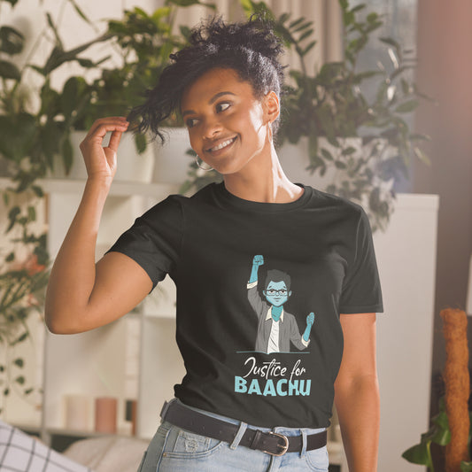Justice for Baachu Short-Sleeve Unisex Dark Blue T-Shirt